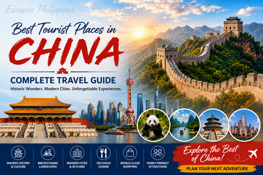 Best Tourist Places in China Escapes Philippines