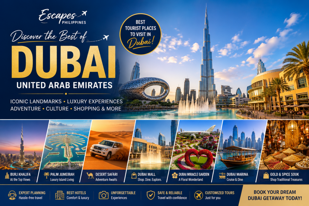 Best tourist places in Dubai Escapes Philippines