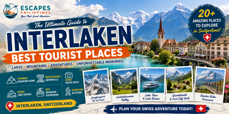 Best tourist places in Interlaken Switzerland Escapes Philippines