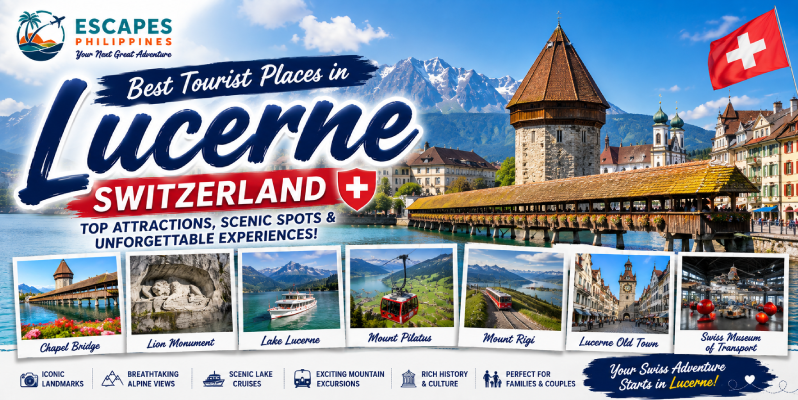 best tourist places in Lucerne Switzerland Escapes Philippines