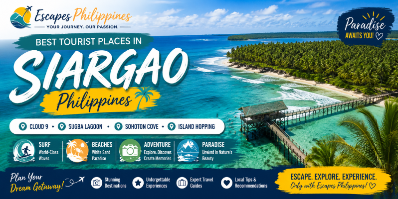 Best tourist places in Siargao Escapes Philippines