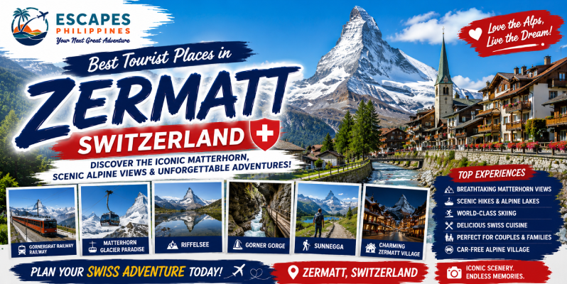 best tourist places in Zermatt Switzerland Escapes Philippines